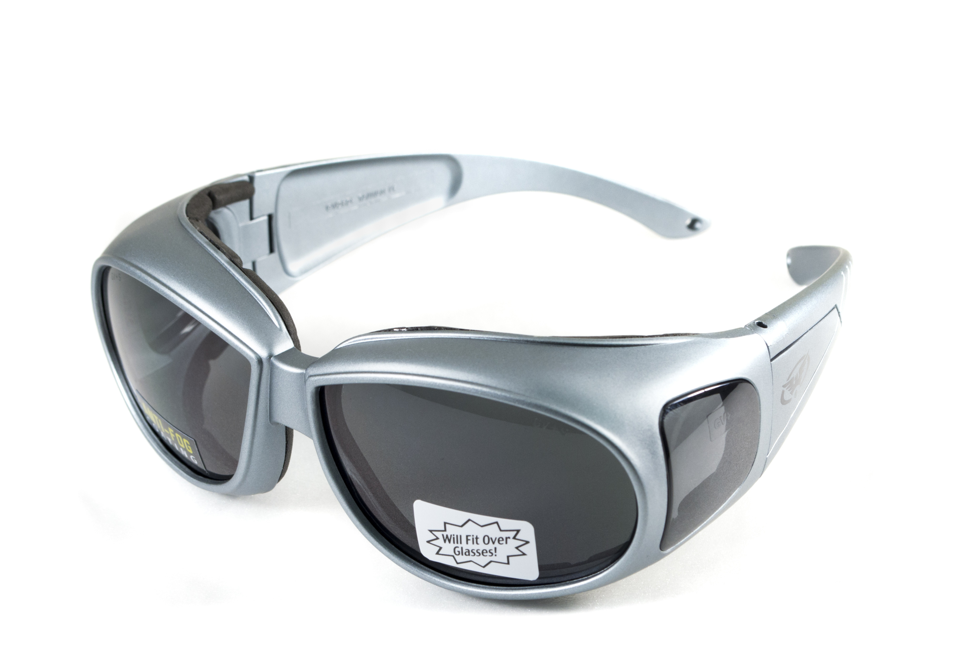 Очки защитные с уплотнителем Global Vision Outfitter Metallic (gray) Anti-Fog, серые