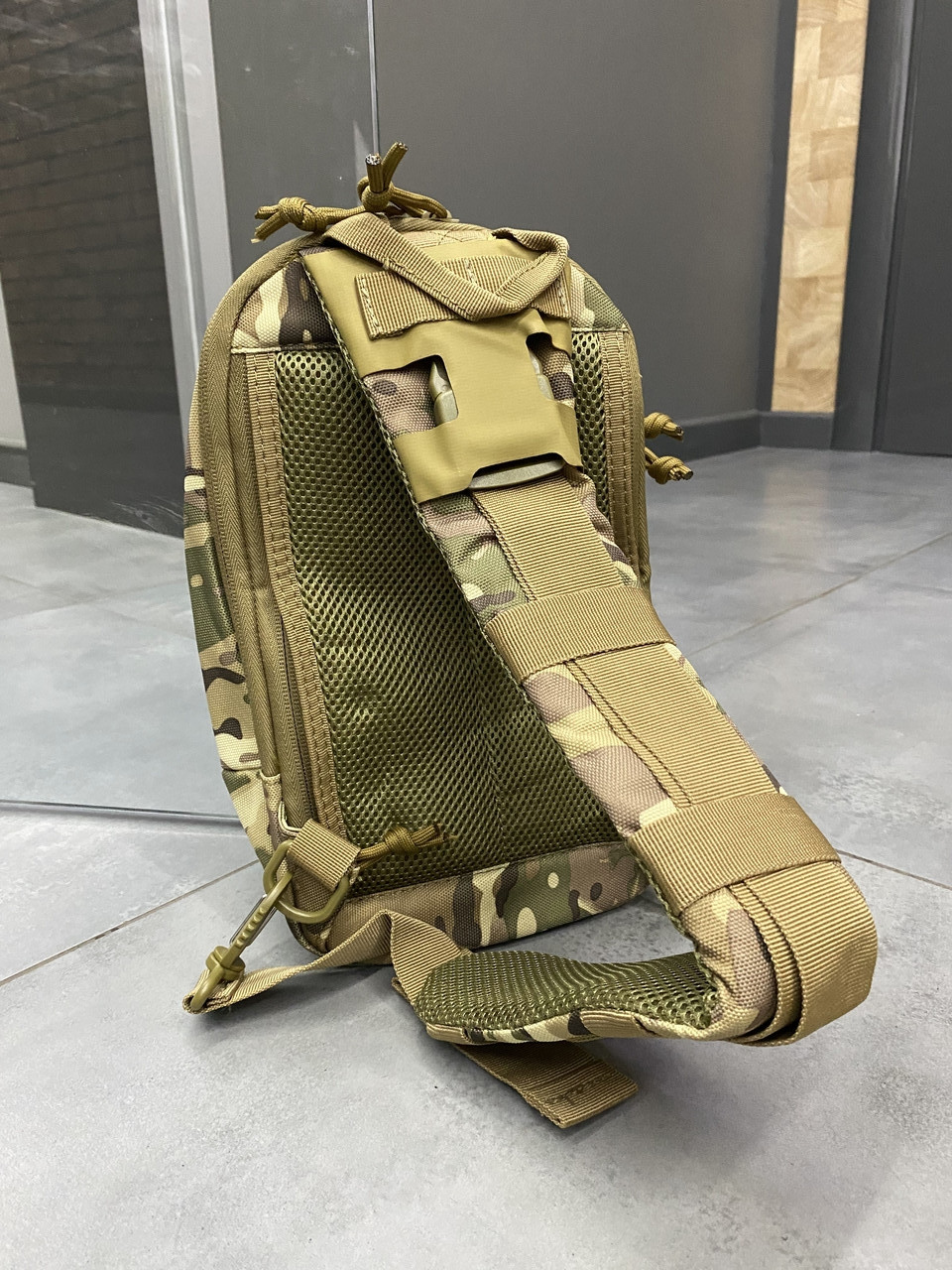 Сумка тактическая с ремнем через плечо, Cordura, Мультикам, Yakeda, сумка армейская c ремнем через плечо фото 10