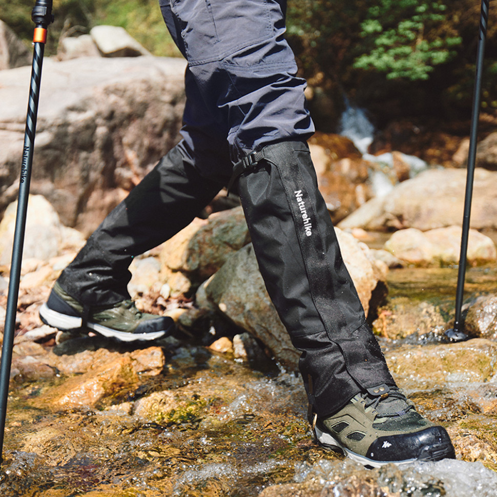 Захисні водонепроникні бахіли Naturehike CNK2450DS011, розмір L, чорні фото 5
