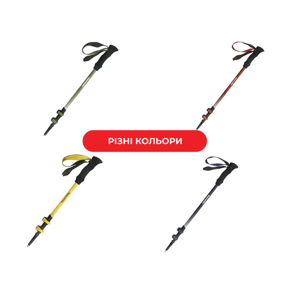 Трекінгова палиця Naturehike CNK2300DS010, 100 см, жовта фото 10