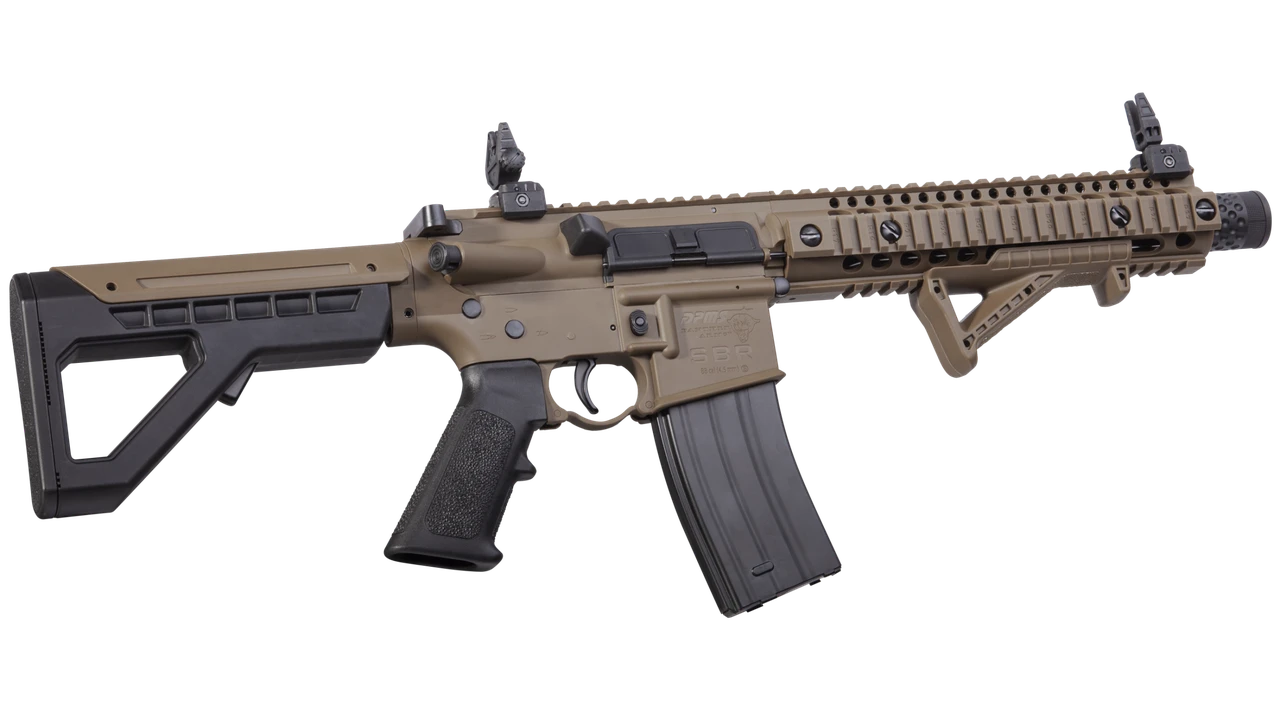 Автоматическая винтовка пневматическая CROSMAN DPMS SBR Full Auto FDE 4.5 мм фото 3