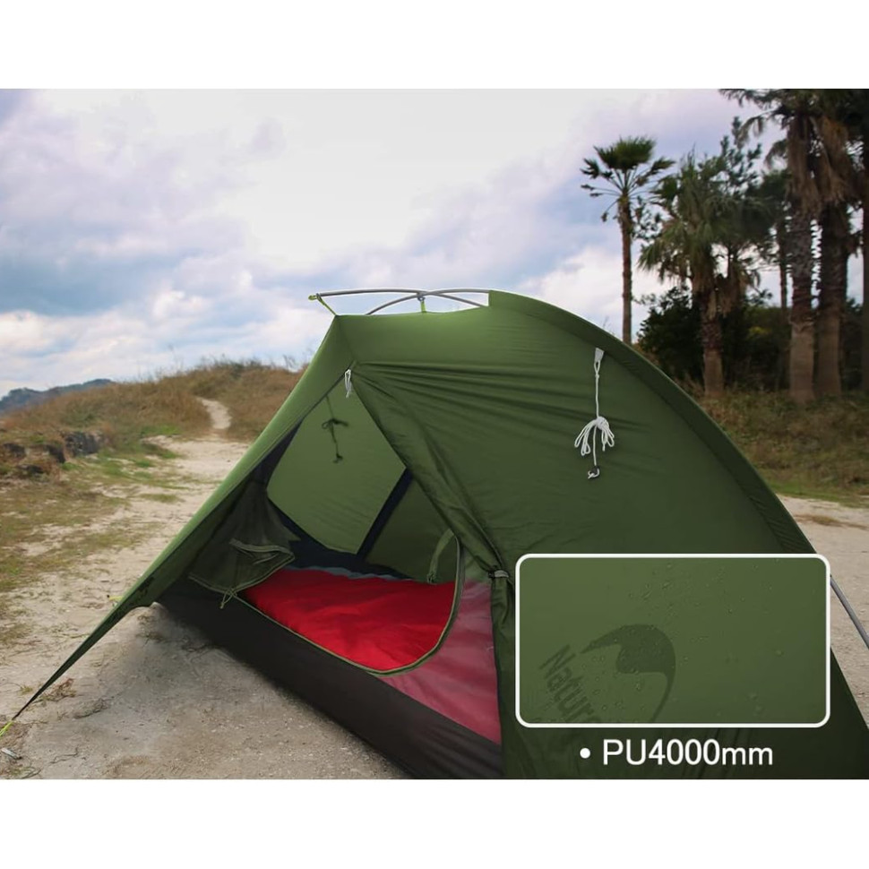 Намет двомісний Naturehike Tagar NH17T180-J, темний зелений фото 5