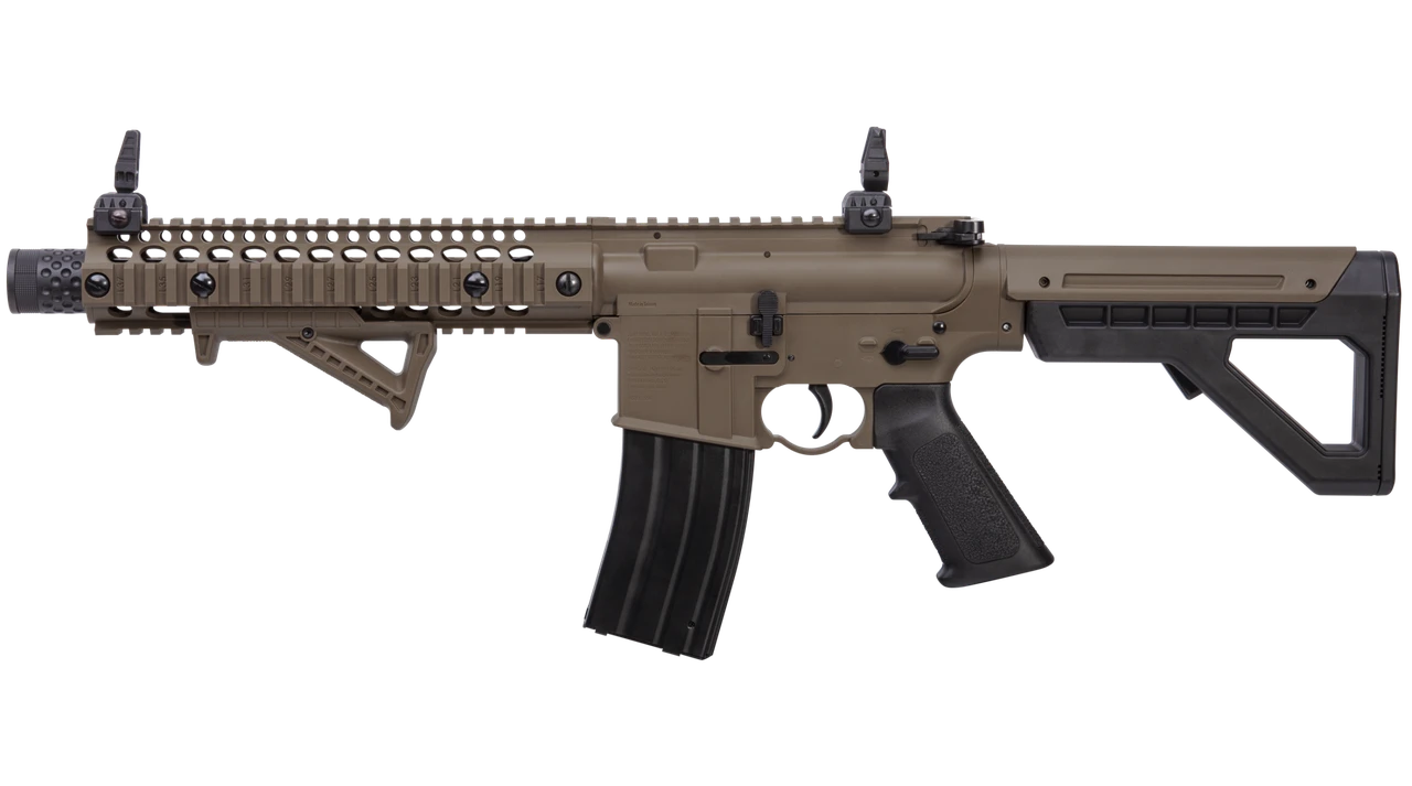 Автоматическая винтовка пневматическая CROSMAN DPMS SBR Full Auto FDE 4.5 мм