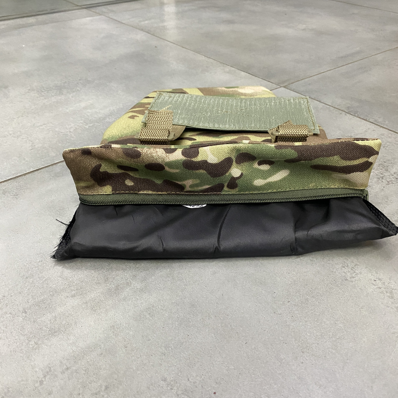 Подсумок передник напашник для плитоноски, размер S, Мультикам, Cordura 1000D, сумка под баллистический пакет фото 3