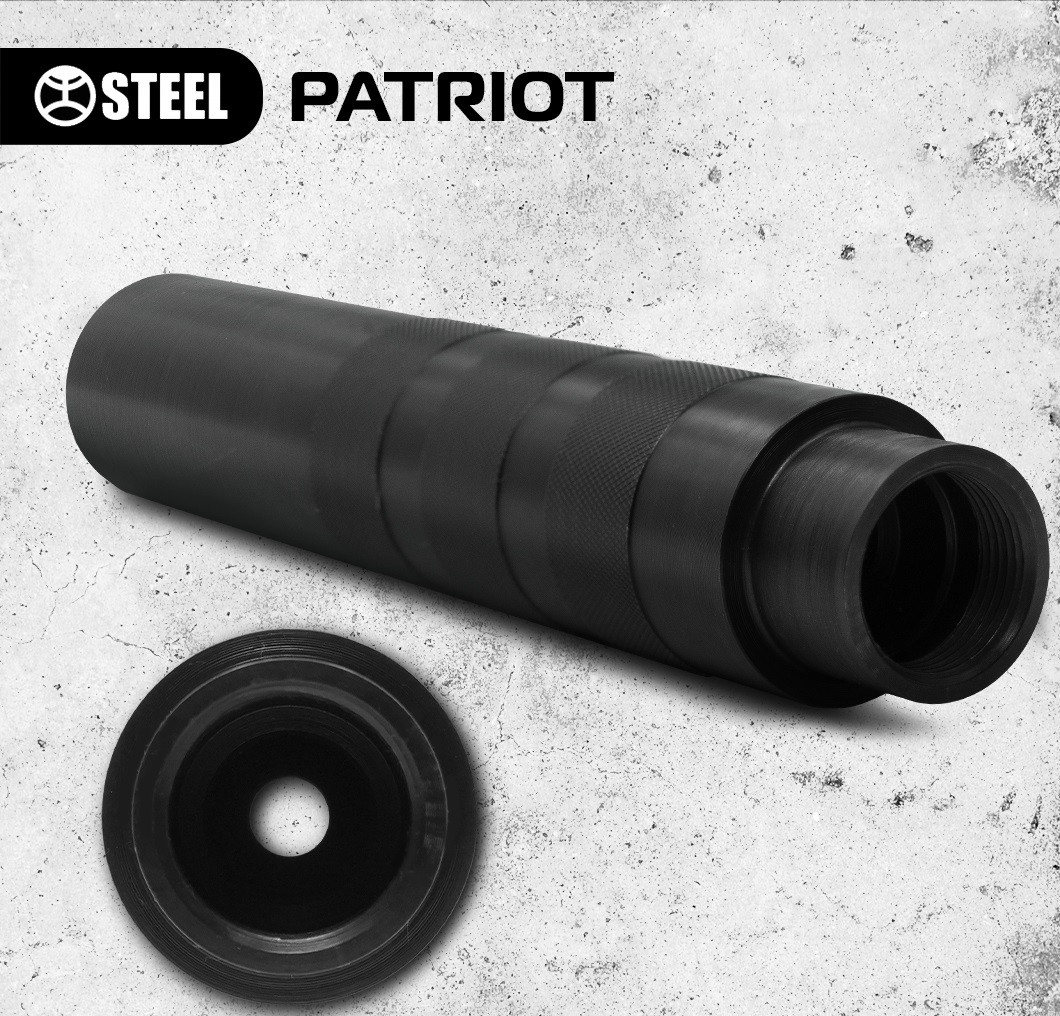 Глушник саундмодератор Steel PATRIOT 5.45х39 різьба M24x1.5 (АК-74, АКСУ та ін.) фото 2