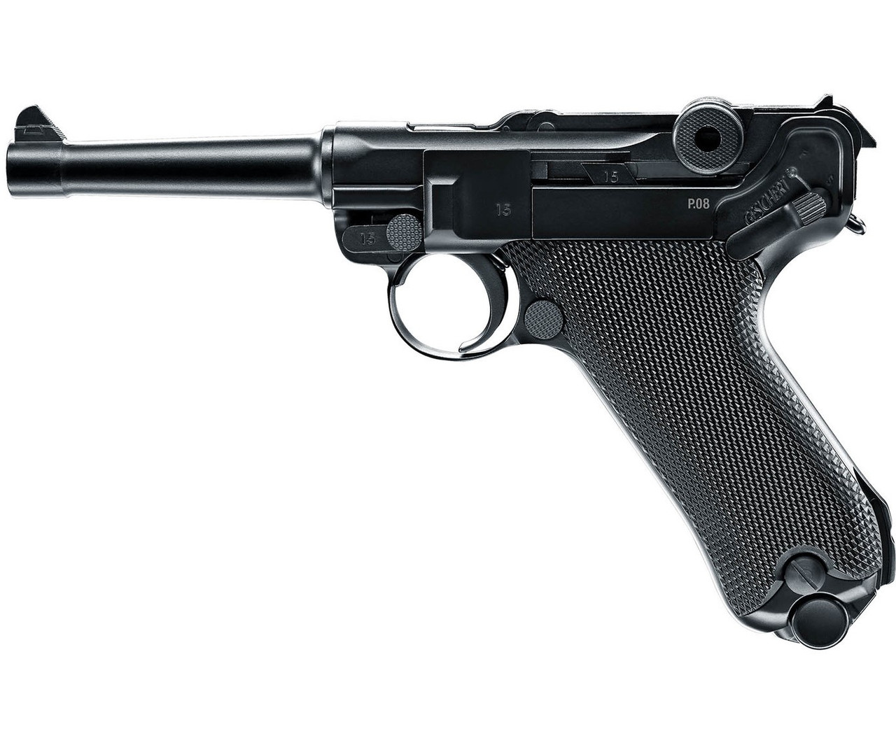 Пистолет пневматический Walther Umarex Legends P.08 с блоубеком фото 3