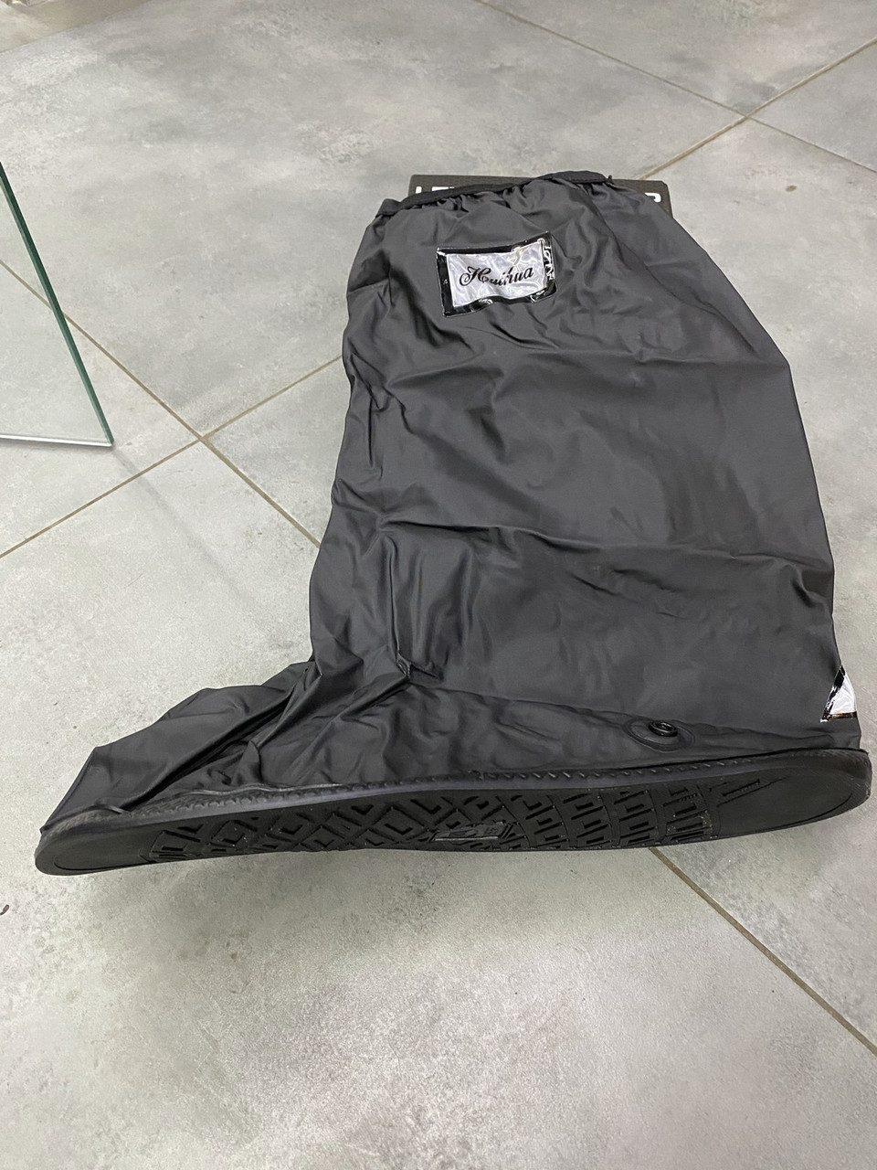 Бахилы на берцы тактические высокие Yakeda р. XL (41-43), Черные, водостойкие бахилы на берцы армейские фото 5