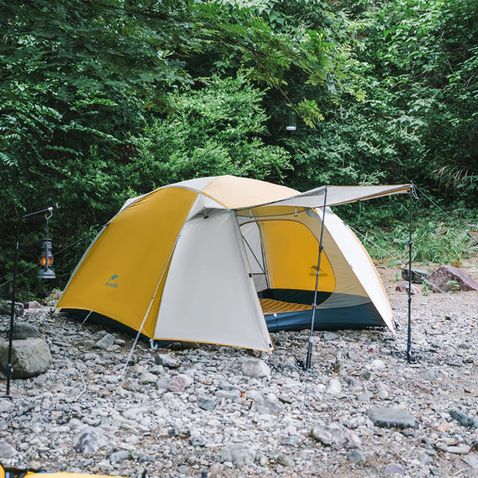 Палатка трехместная Naturehike CNK2300ZP024, красная фото 3