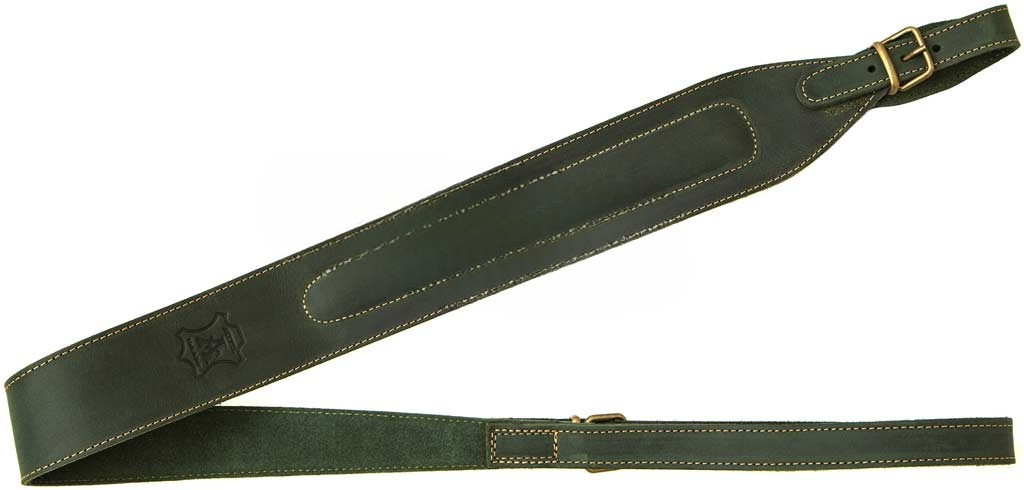 Ремінь для рушниці шкіряний Artipel BR02/2G, зелений