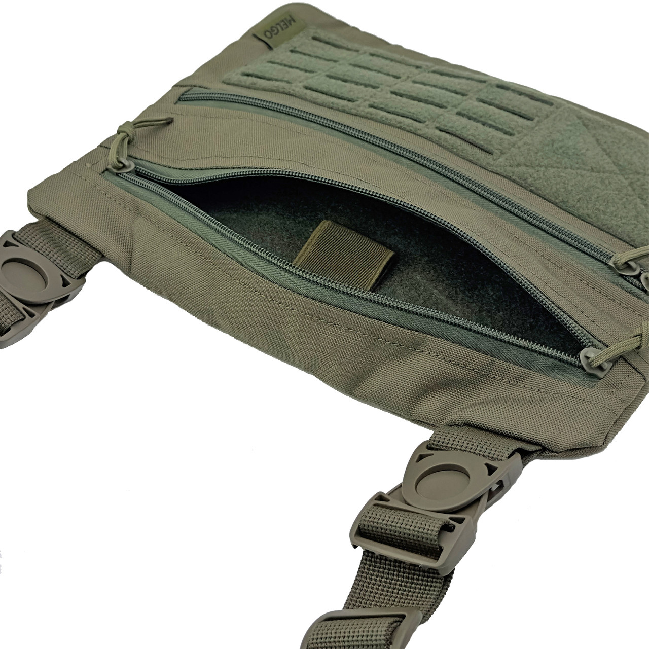 Тактическая однолямочная сумка на плечо MELGO, Олива Cordura 1000 D фото 4