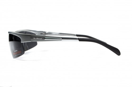 Очки поляризационные BluWater Alumination-5 Silver Polarized (gray) серые фото 2