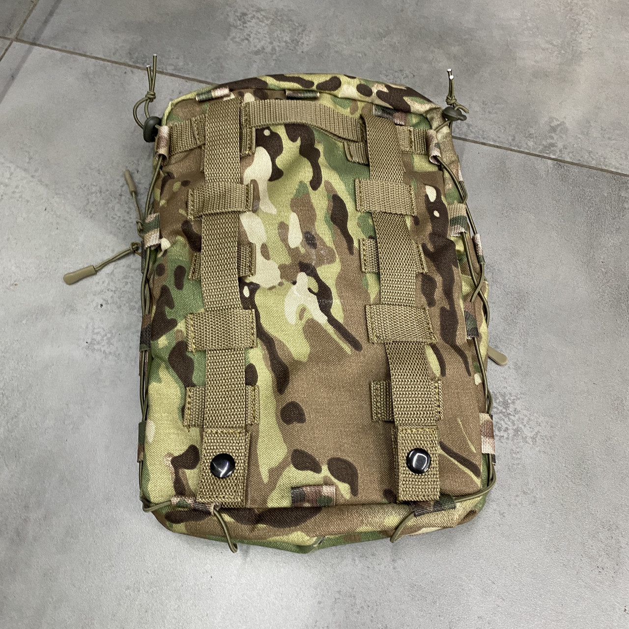 Подсумок-рюкзак сухарный на плитоноску с Молли, Мультикам, Cordura, сумка сухарная тактическая, сумка сухарка фото 10