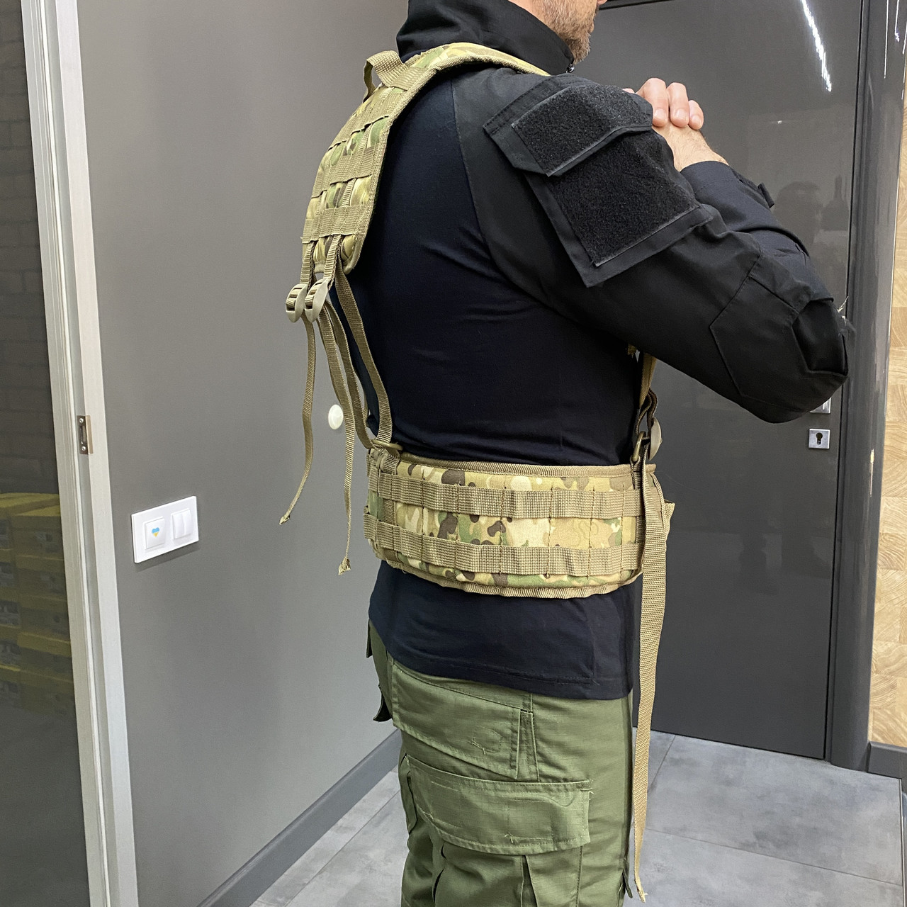 Плечи к варбелту, система Молли, Cordura 1000D, WINTAC, Мультикам, плечи к разгрузочному поясу, лямки для РПС фото 4