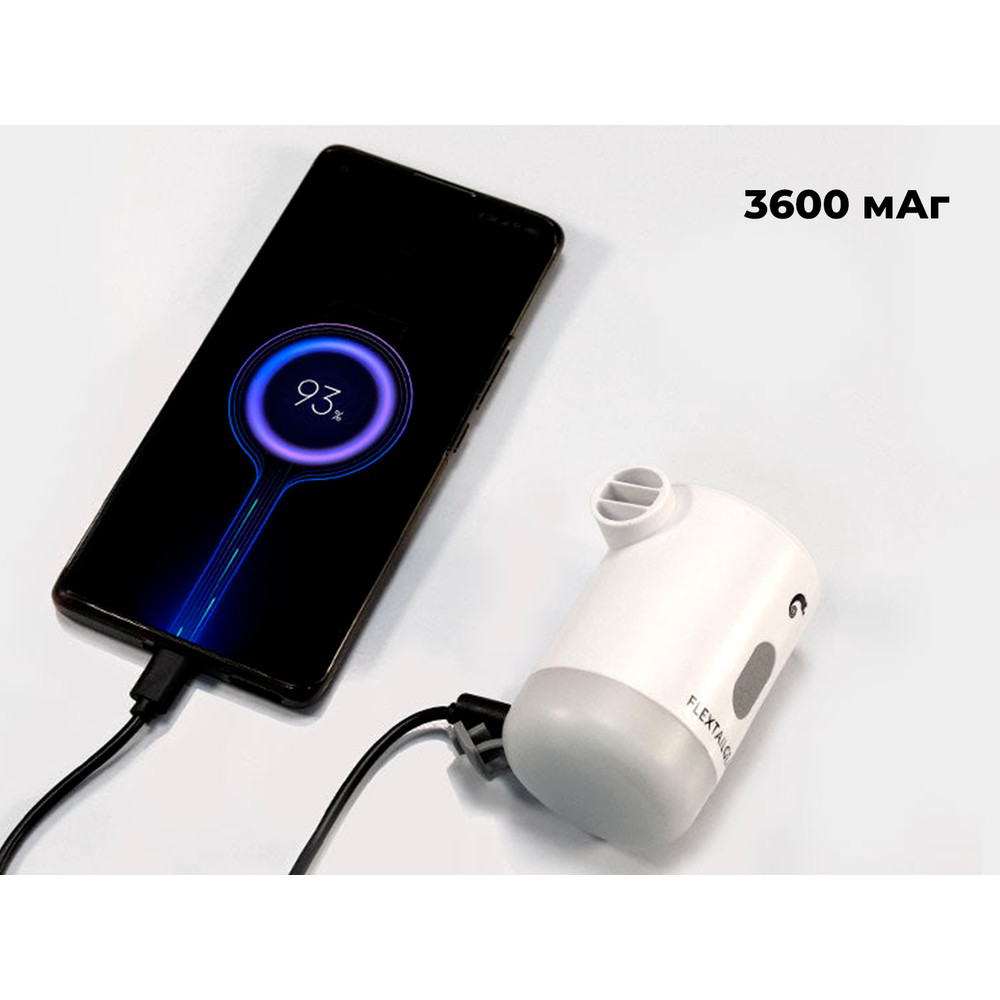 Насос-ліхтар-powerbank кемпінговий Flextail Max Pump 2 Pro, білий фото 8