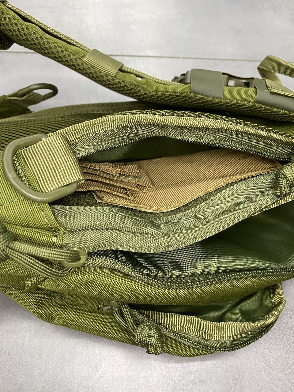 Сумка тактическая с ремнем через плечо, Cordura, Олива, Yakeda, сумка армейская c ремнем через плечо фото 10