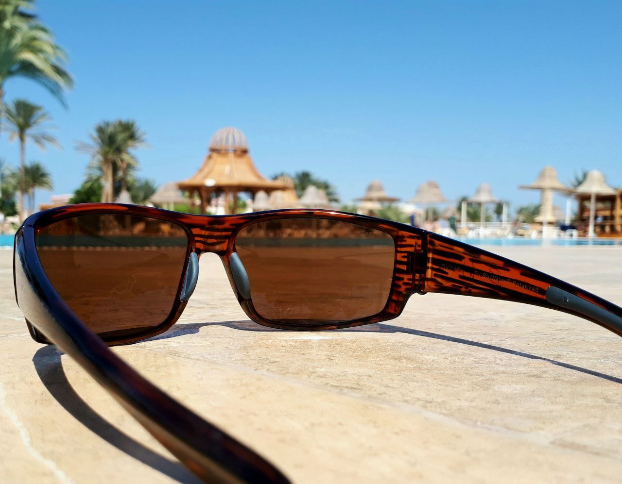 Очки поляризационные защитные 2в1 BluWater Babe Winkelman  Polarized (brown) коричневые фото 7