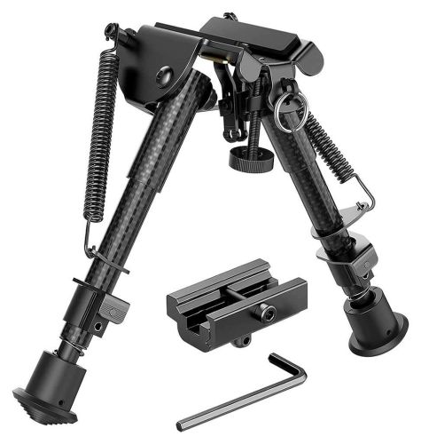 Сошки з перехідником Buvele Carbon Bipod на антабку (висота 15.2 - 22.9 см) на Weaver/Picatinny Z8.6.20.006 фото 2