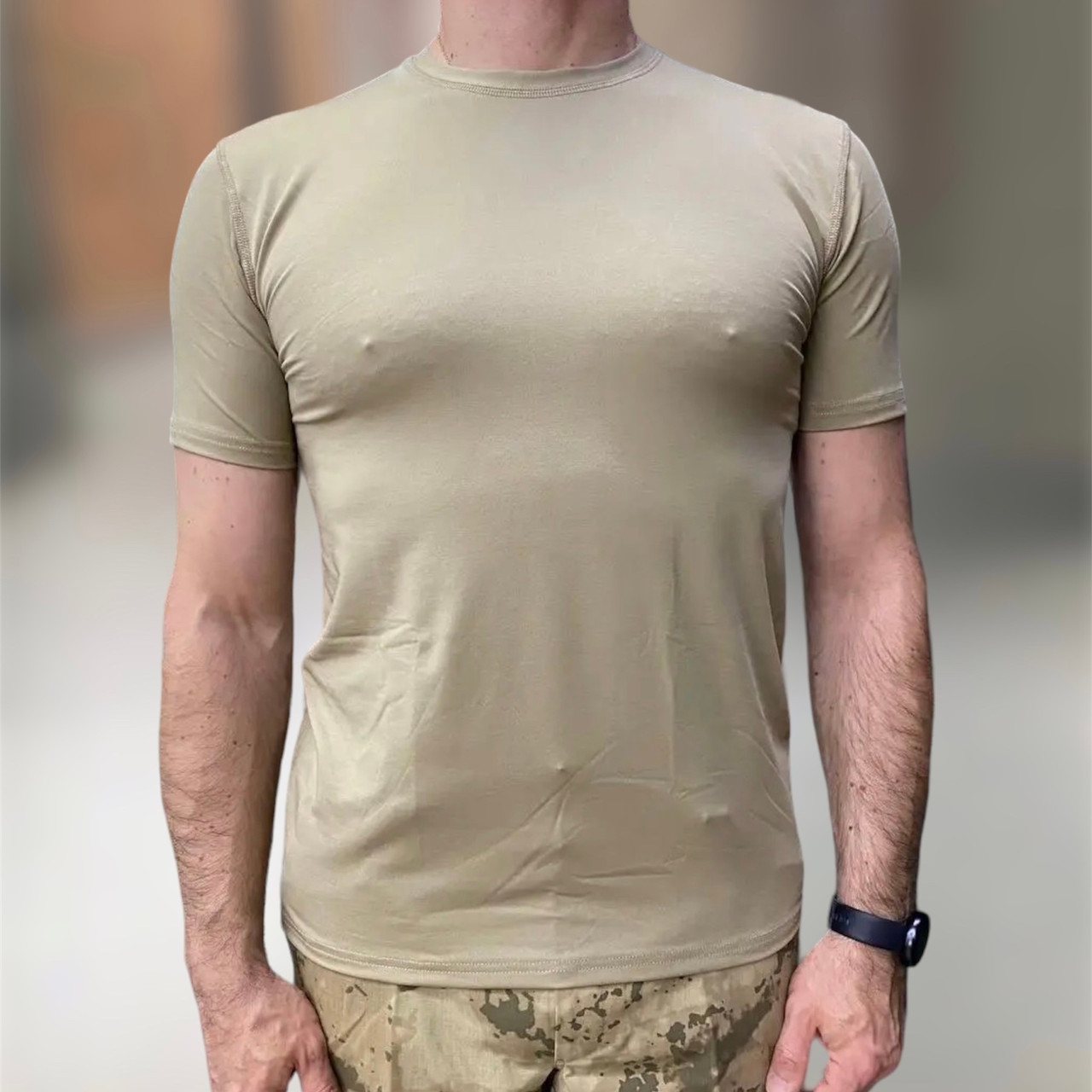 Футболка тактическая, антибактериальная, цвет Койот, размер XL, микрофибра