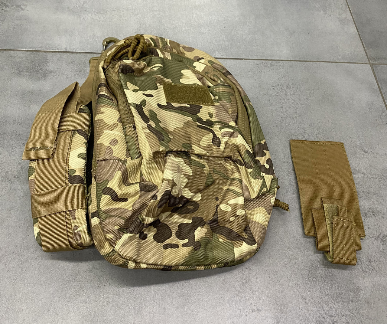 Сумка тактическая с ремнем через плечо, Cordura, Мультикам, Yakeda, сумка армейская c ремнем через плечо фото 7