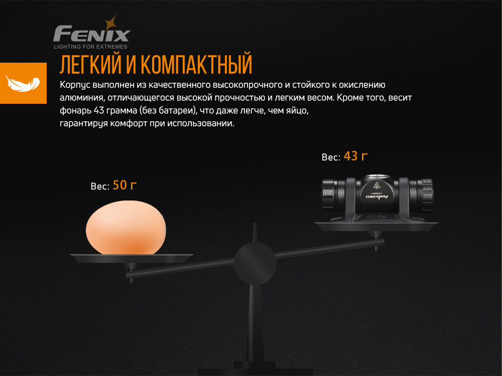Ліхтар налобний Fenix HM23 фото 10