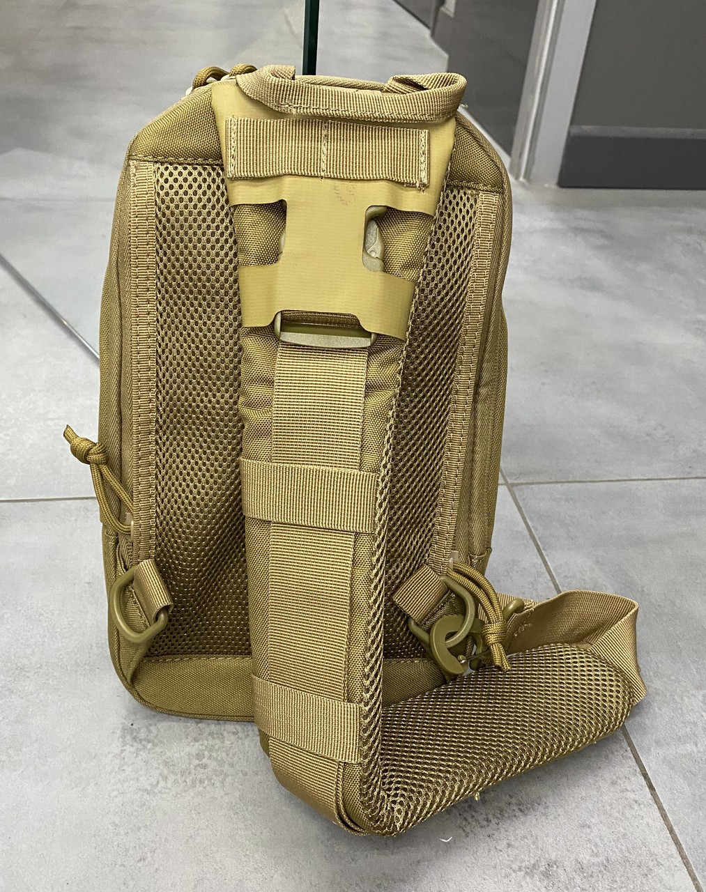 Сумка тактическая с ремнем через плечо, Cordura, Койот, Yakeda, сумка армейская c ремнем через плечо фото 8