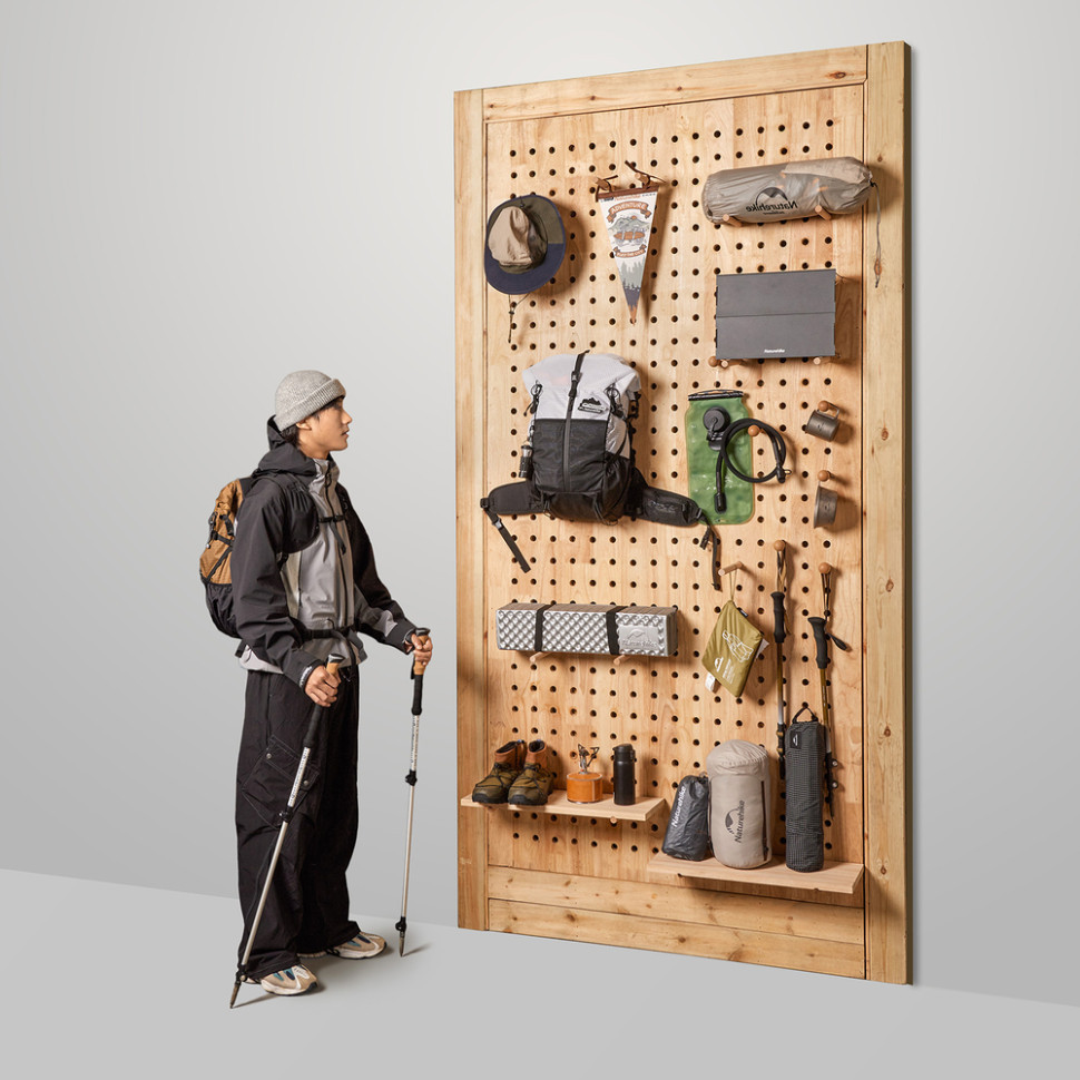 Рюкзак туристичний Naturehike CNK2300016, 30+5 л, чорний фото 8