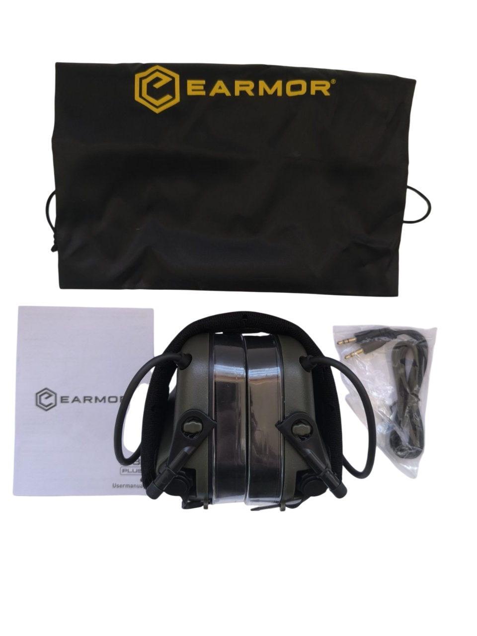 Тактичні навушники EARMOR M31 PLUS Олива фото 3