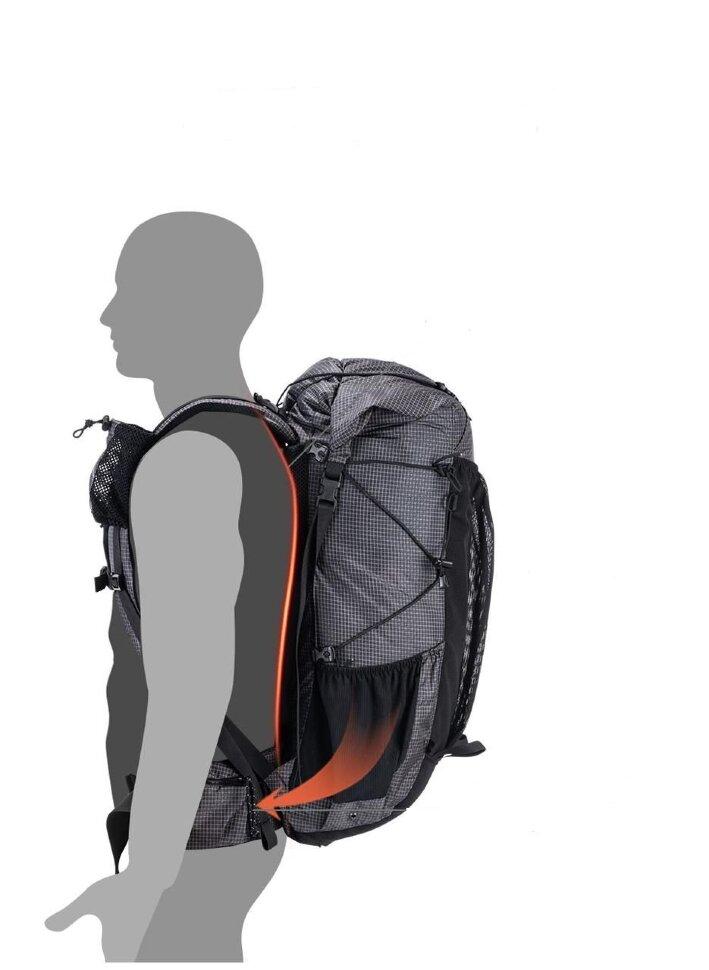 Рюкзак туристический Naturehike Rock NH19BP095, 60+5 л, черный фото 2