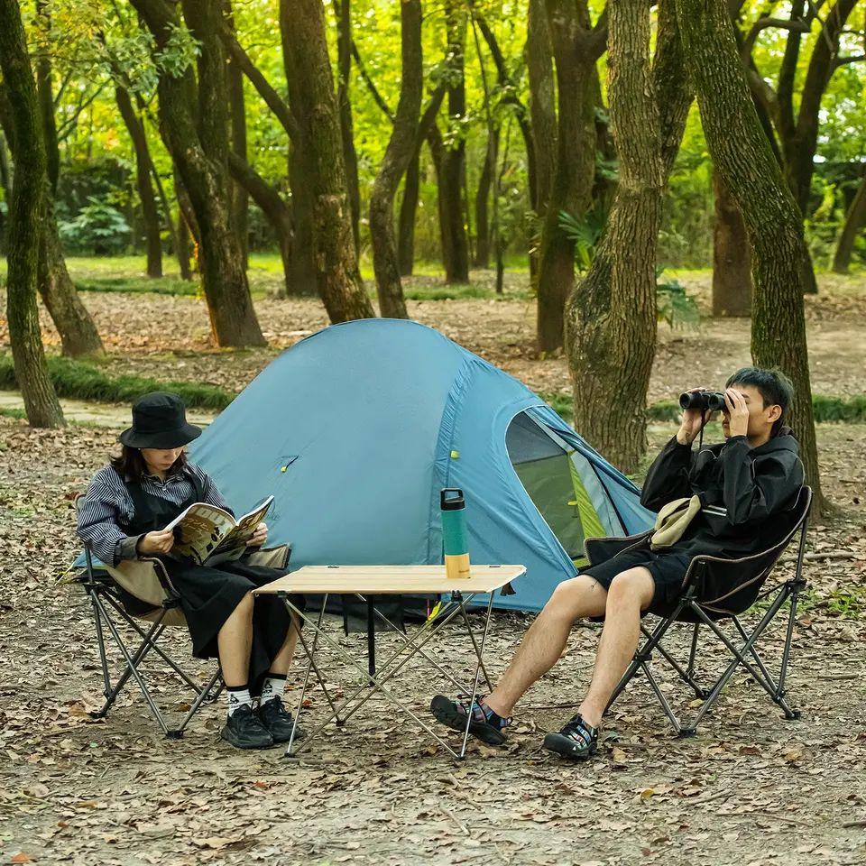 Крісло складане Naturehike NH20JJ022 600D Oxford Cotton / сталь, бежевий фото 6