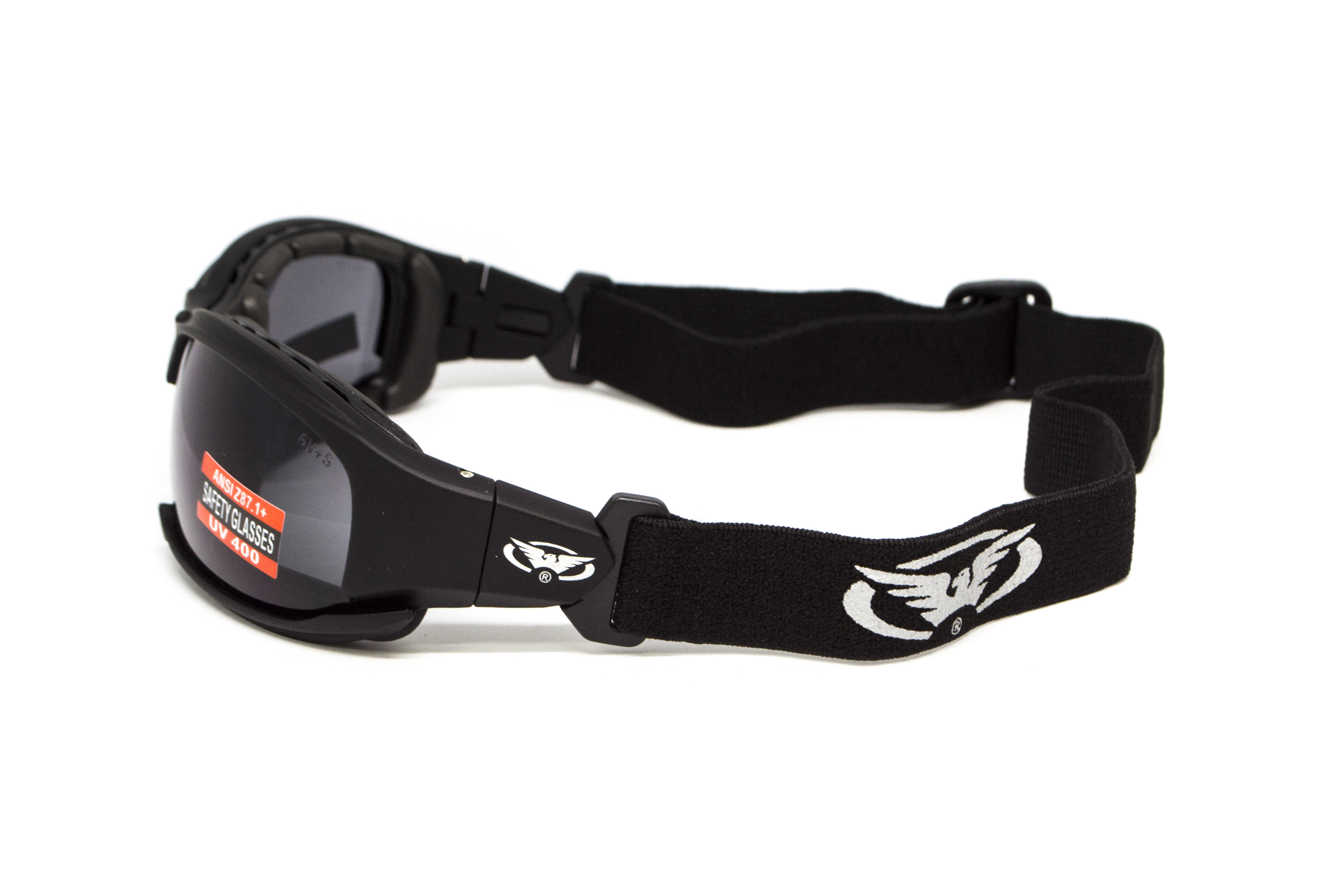 Очки защитные с уплотнителем Global Vision Assault (gray) Anti-Fog, серые фото 5