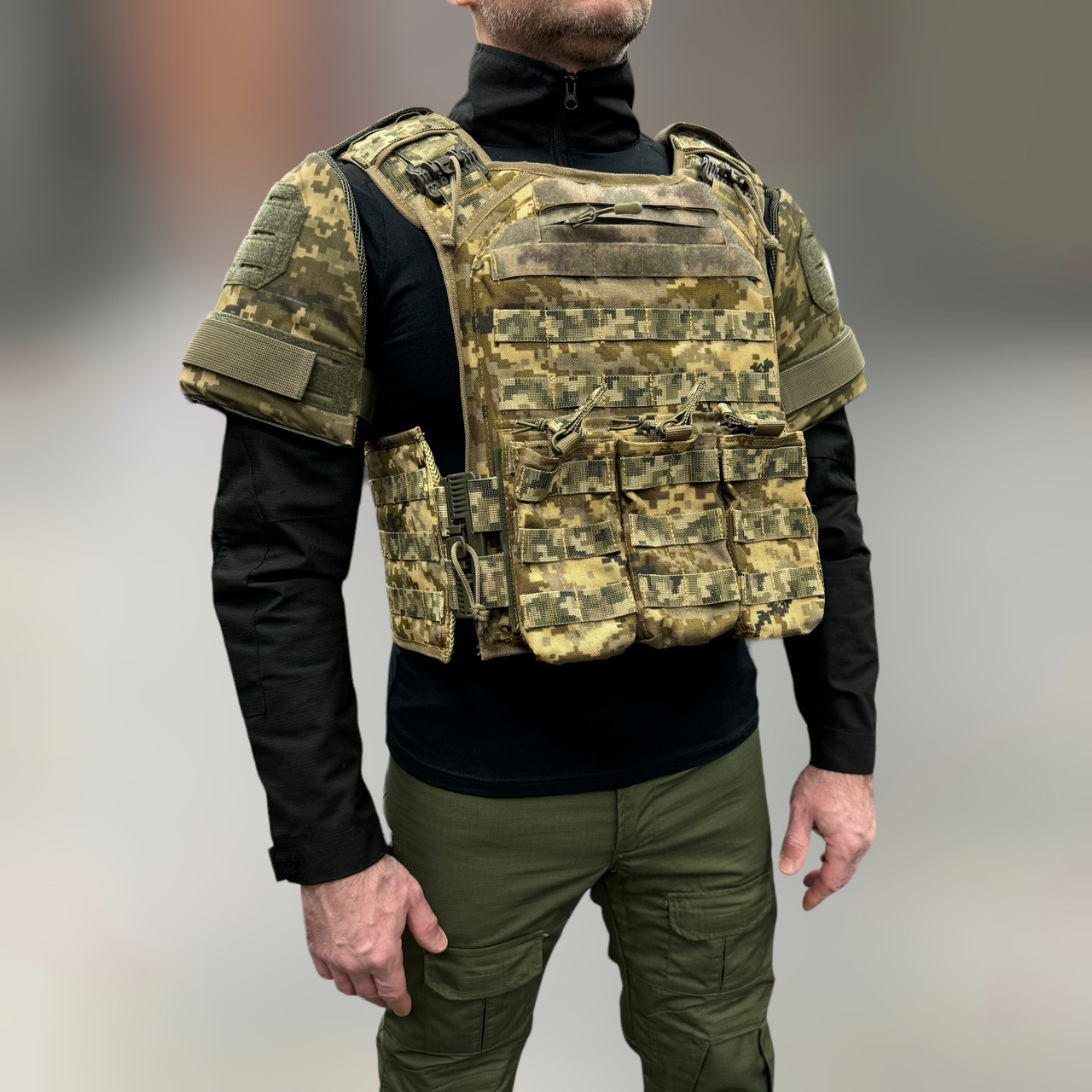 Баллистическая защита плеч 1 класса, Пиксель, плечевая защита от осколков, баллистический пакет 1 класса фото 3