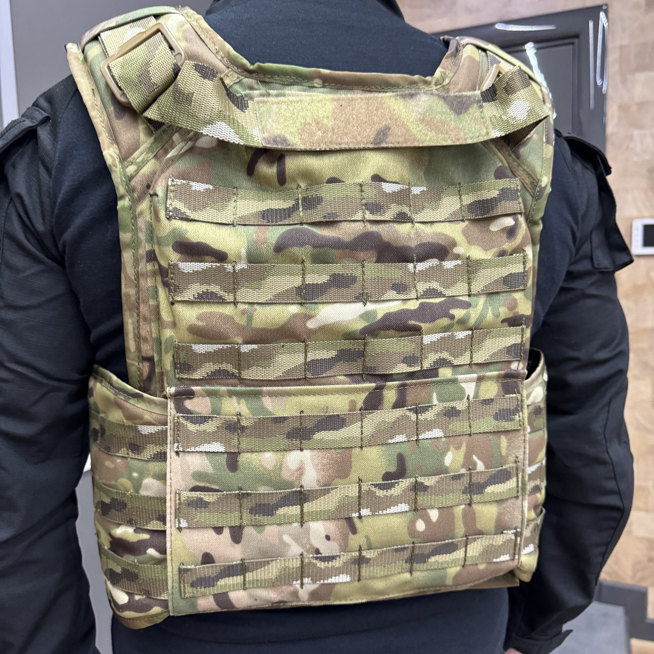 Плитоноска с подсумками и напашником, двойной быстрый сброс, с камербандами, Мультикам, MOLLE, Cordura 1000D фото 10