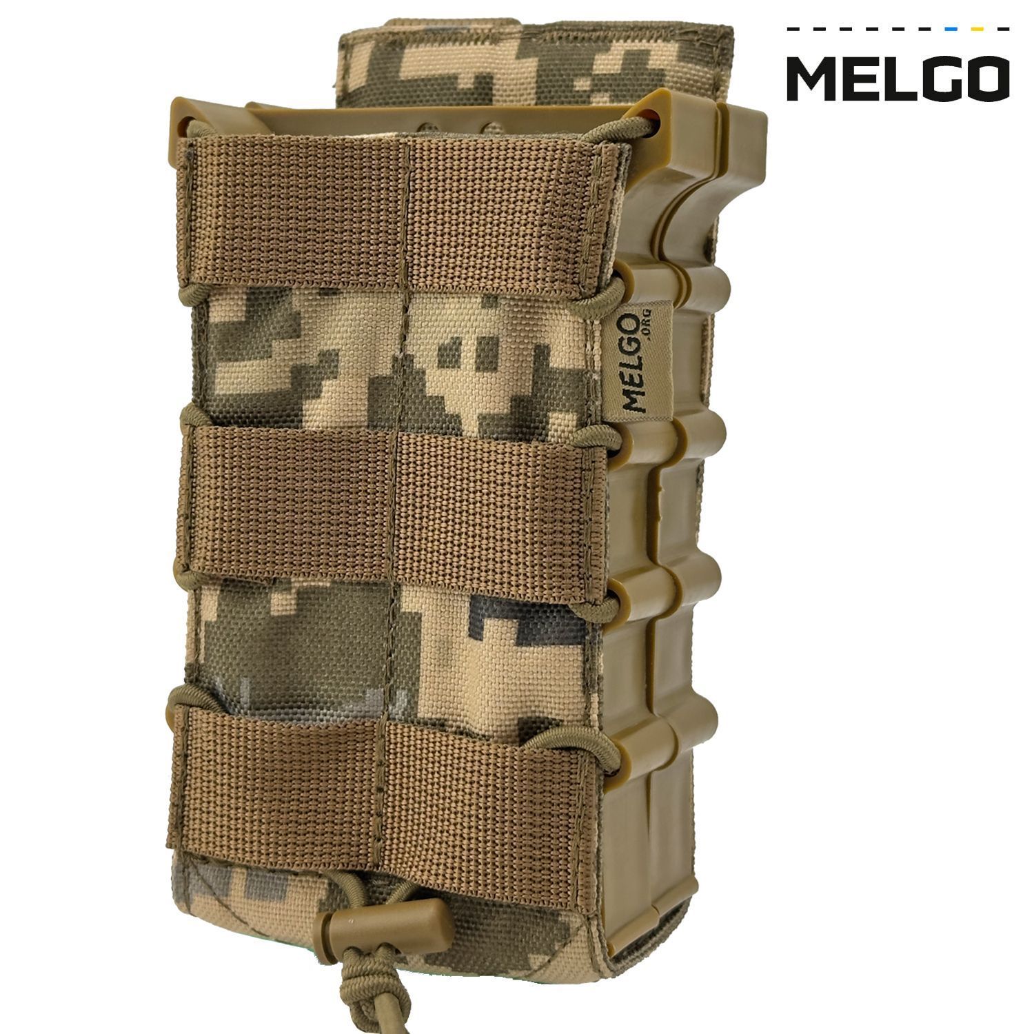 Подсумок на 2 магазины корпусный открытый Пиксель MELGO