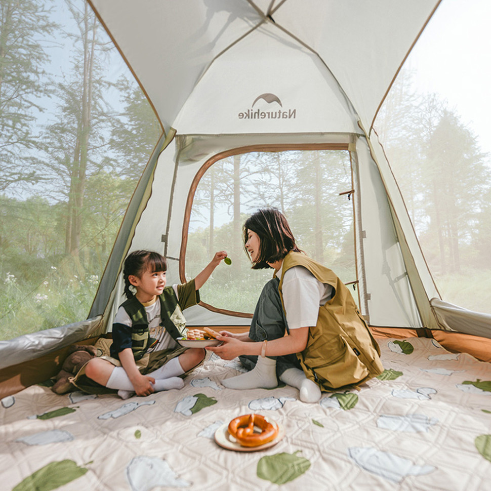Тент для кемпінгу Naturehike CNK2450WS021, бежевий фото 5