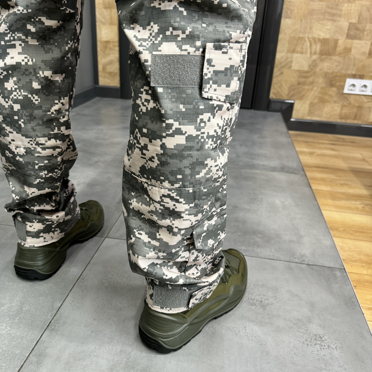 Брюки тактические Combat с пазами под наколенники, поликоттон, пиксель НАТО, размер 3XL, штаны для военных фото 7