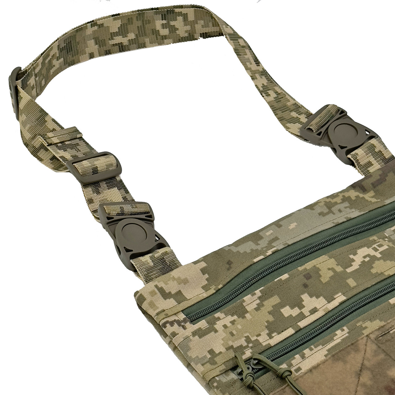 Тактическая однолямочная сумка на плечо MELGO, Пиксель ММ-14 Cordura 1000 D фото 4