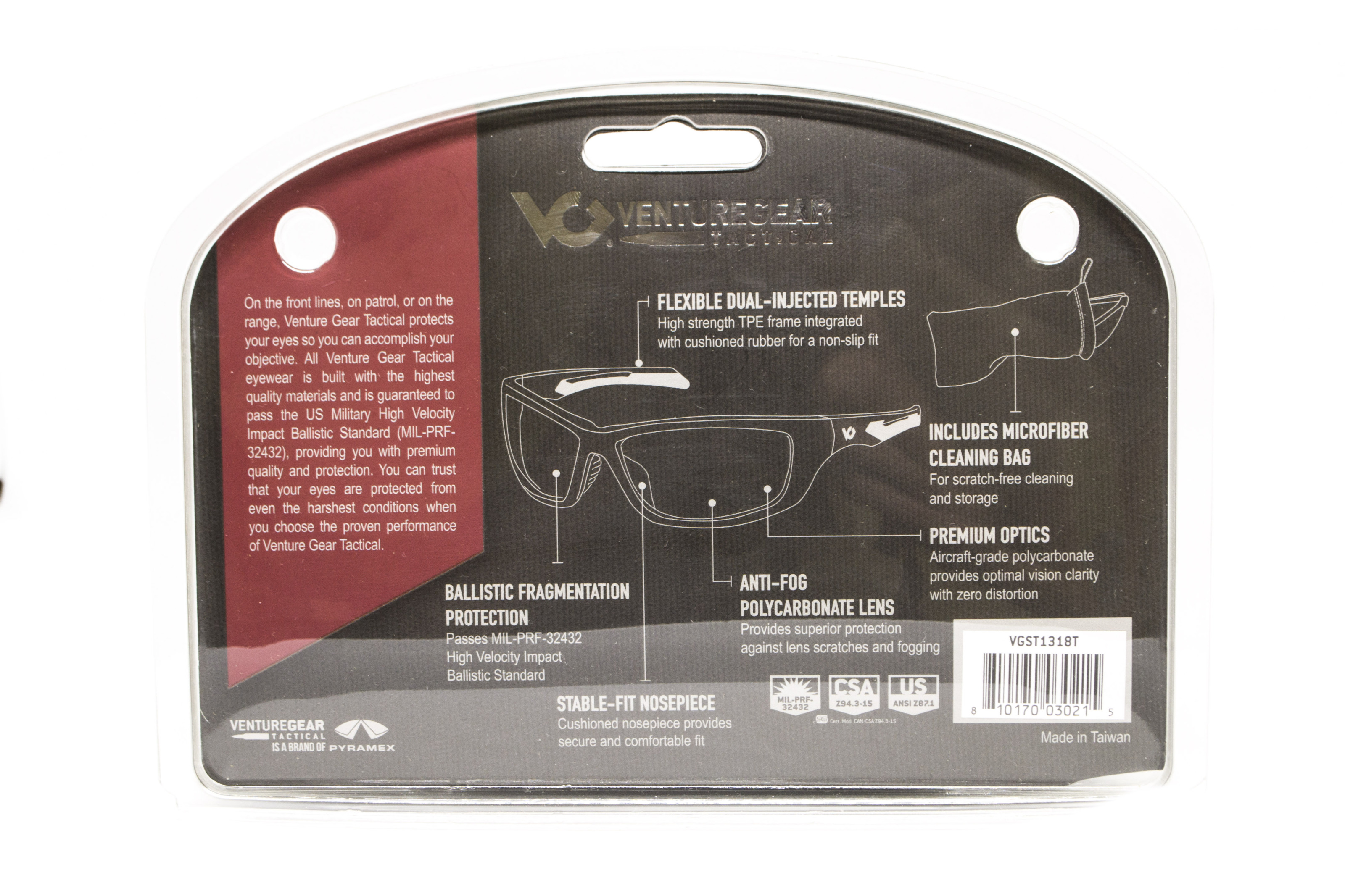 Захисні окуляри Venture Gear Tactical Howitzer Black (forest grey) Anti-Fog, чорно-зелені в чорній оправі фото 8