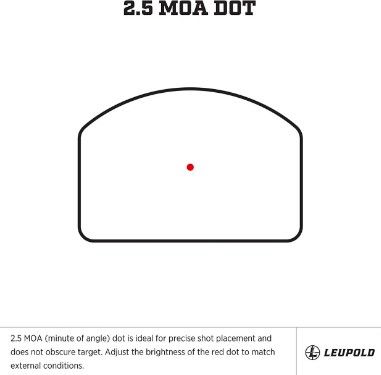 Приціл коліматорний LEUPOLD DeltaPoint Pro 2.5 MOA Dot FDE фото 4