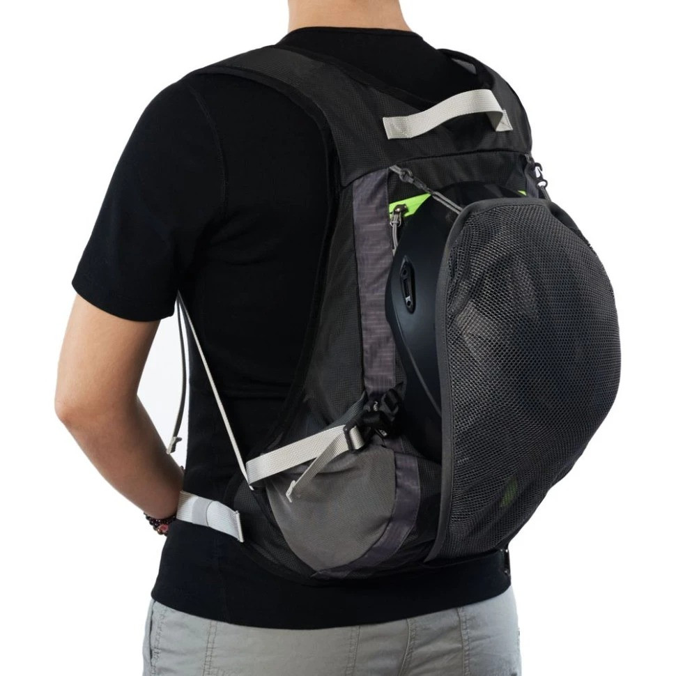 Велорюкзак з чохлом для шолома Naturehike 15 л sky blue NH15C001-B, блакитний фото 9