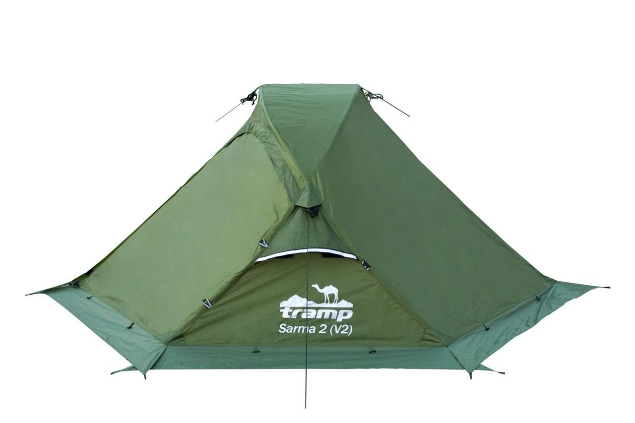 Палатка Tramp Sarma 2 (V2) зеленая (TRT-030-green) фото 3