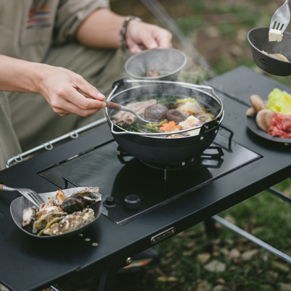 Стіл для барбекю сталевий Naturehike CNK2350CF018, чорний фото 10
