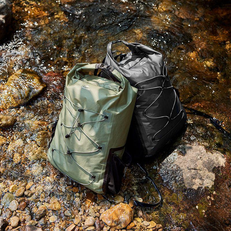 Водонепроникний рюкзак Naturehike CNH22BB003, 25 л, світло-зелений фото 2