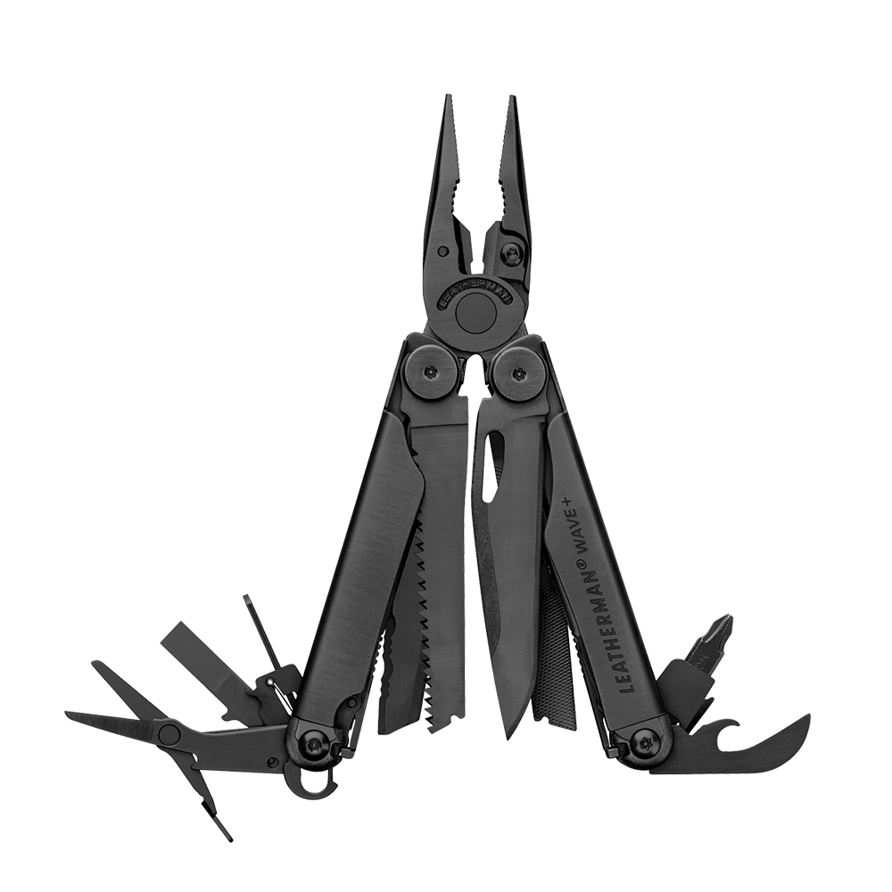 Мультитул LEATHERMAN WAVE PLUS BLACK, синтетичний чохол