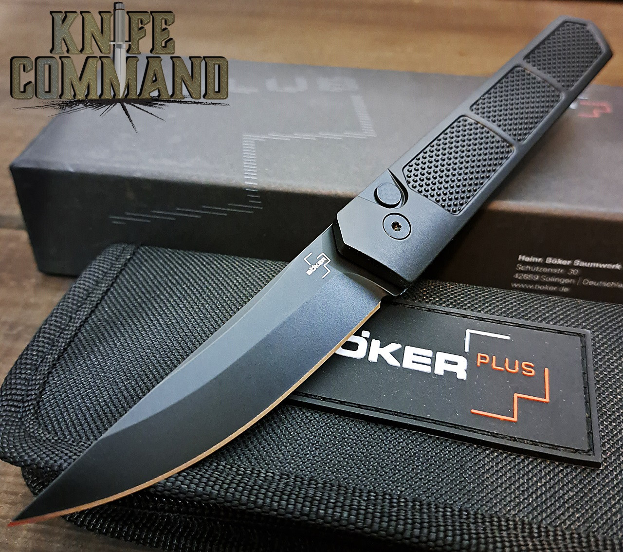 Ніж автоматичний Boker Plus Kwaiken Grip Auto Black 01BO474