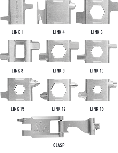 Браслет TREAD LT STAINLESS, Metric фото 5