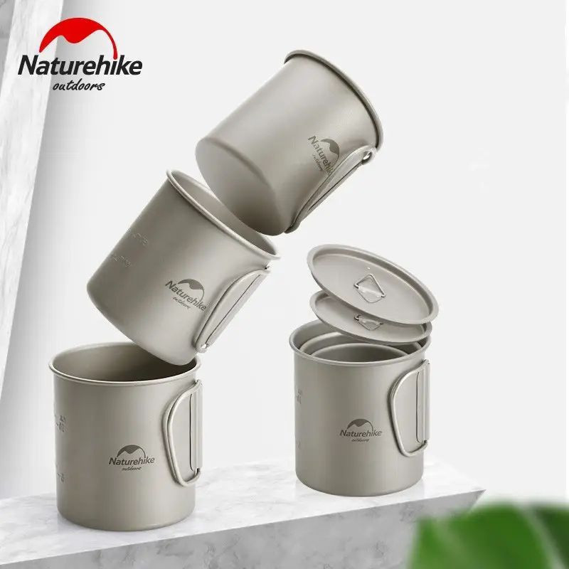 Кружка титанова з ручкою 600 мл Naturehike NH20CJ005 фото 3