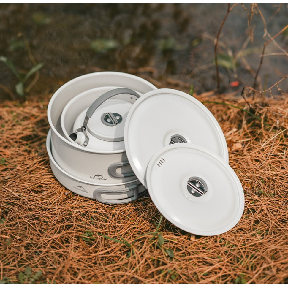 Каструля із керамічним антипригарним покриттям Naturehike CNK2450CF013, 1.7 л, алюміній фото 7