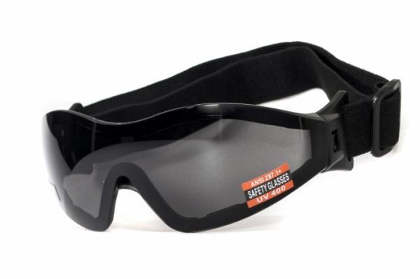 Очки защитные с уплотнителем Global Vision Z-33 (gray) Anti-Fog, серые фото 4