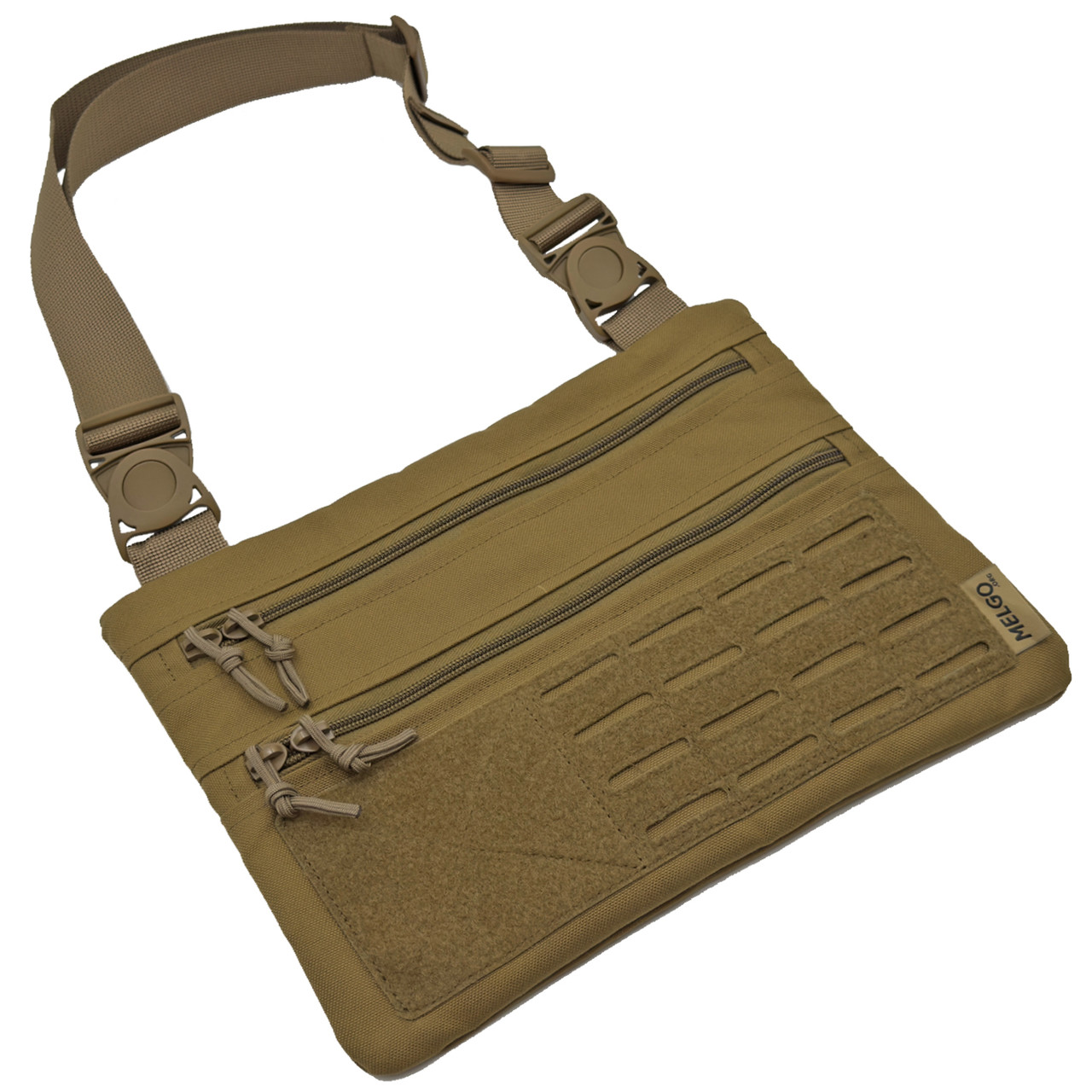 Тактическая однолямочная сумка на плечо MELGO, Койот Cordura 1000 D фото 3