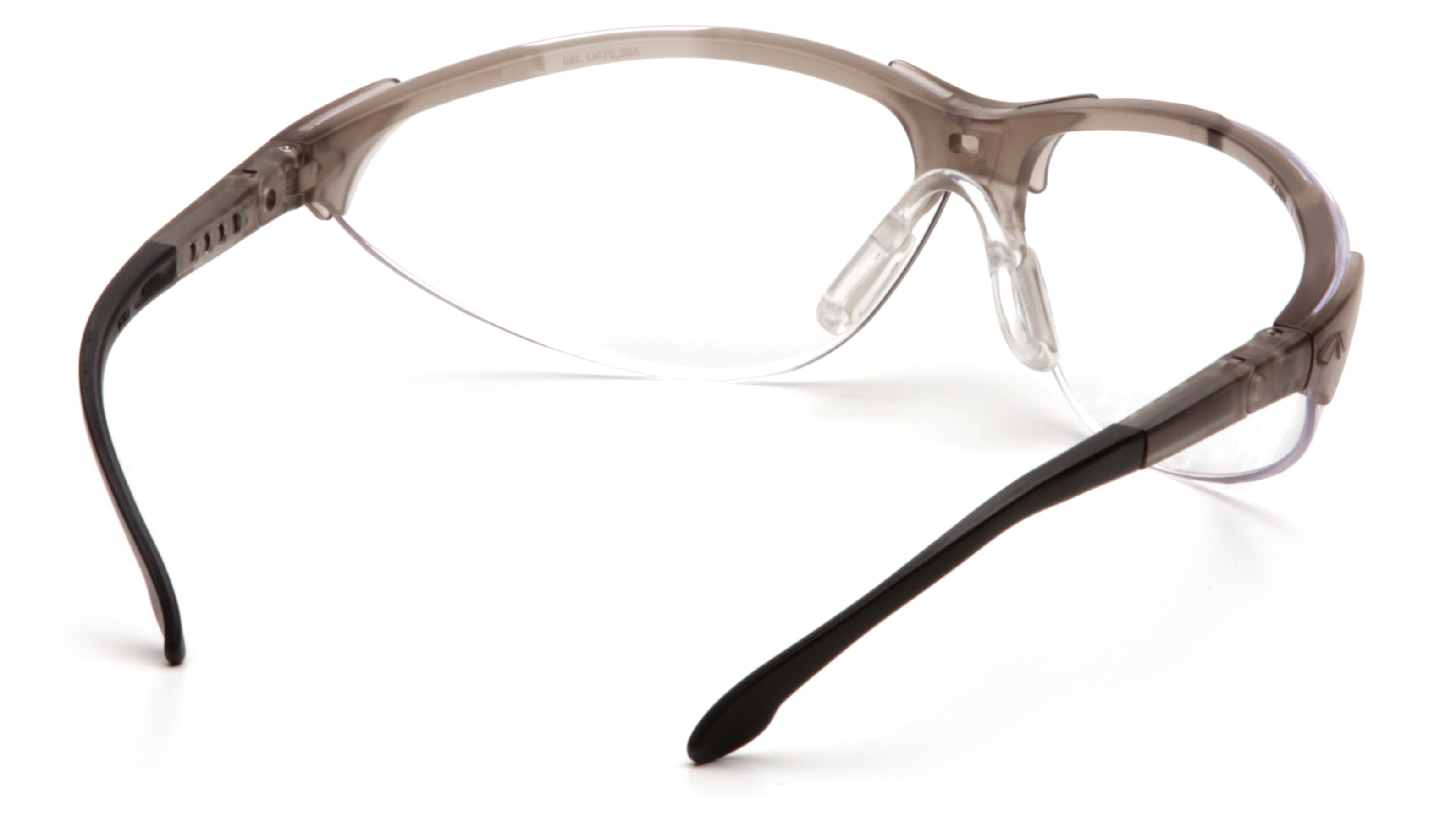 Очки защитные открытые Pyramex Rendezvous Crystal Gray (clear) Anti-Fog, прозрачные в серой полупрозрачной оправе фото 3